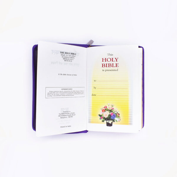 BSI Hindi Holy Bible Purple