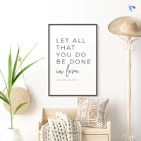 Bible-Verse-Frame-3d_Let all that you do_christian wall decor