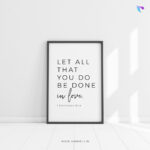 Bible-Verse-Frame-3d_Let all that you do_christian wall decor