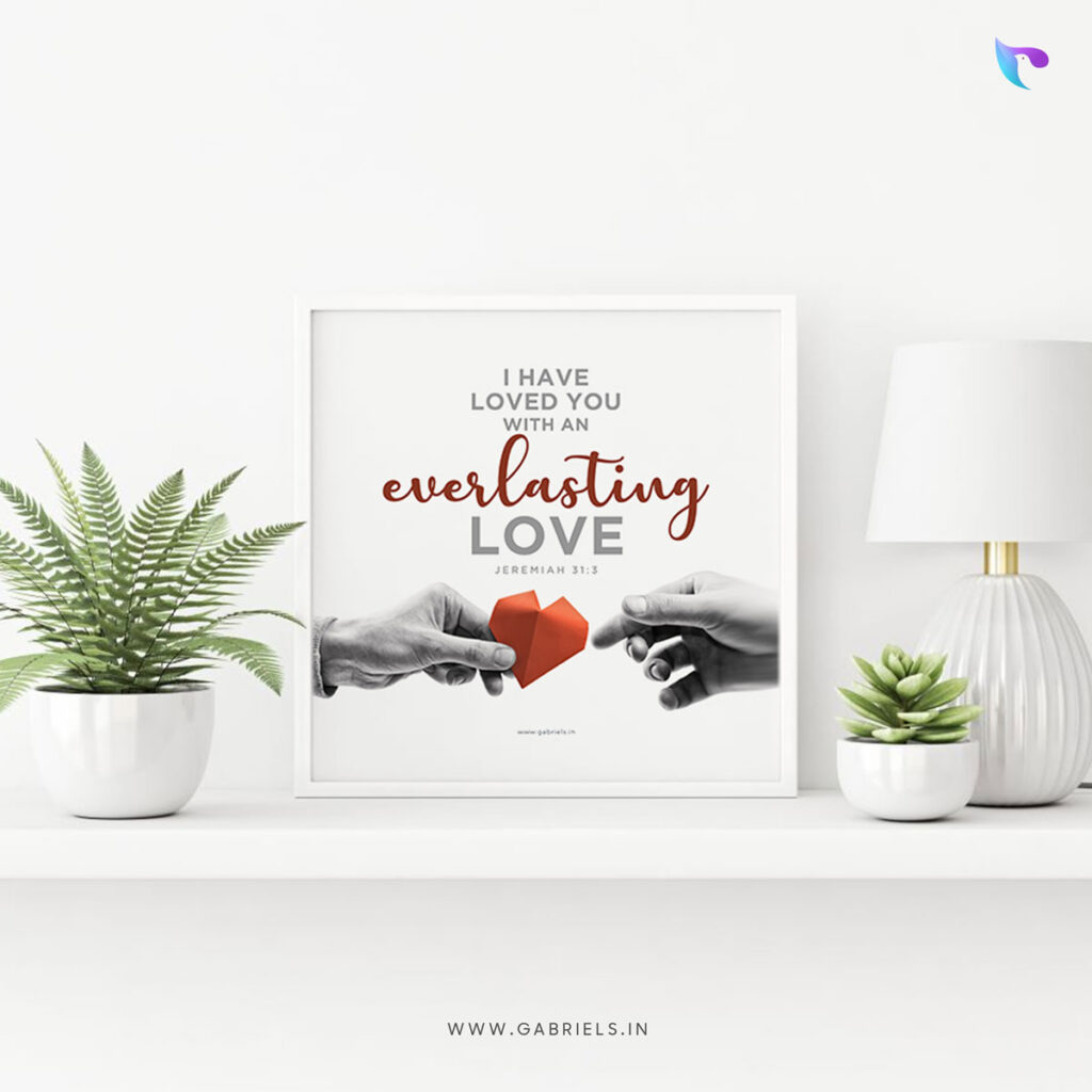 Hope Faith Love bible verse frame Christian wall decors