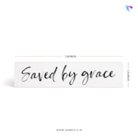 Saved by grace | Christian Wood Block Decor