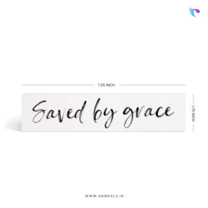 Saved by grace | Christian Wood Block Decor