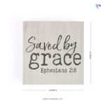 SAVED BY GRACE WOOD BLOCK DECOR (CWBD 13)