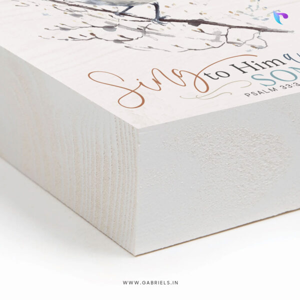 Sing to the lord a new song | Christian Wood Block Decor