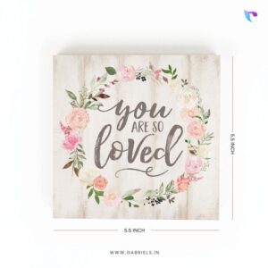 You are so loved | Christian Wood Block Decor