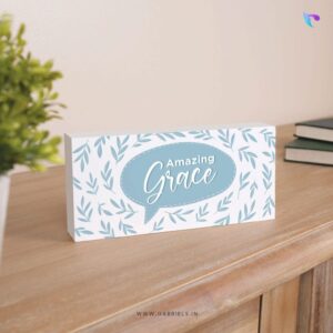 Amazing Grace | Christian Wood Block Decor