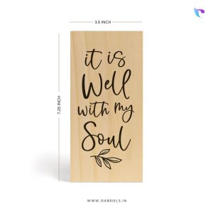It is well with my soul | Christian Wood Block Decor