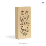 It is well with my soul | Christian Wood Block Decor