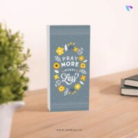 Pray More Worry Less | Christian Wood Block Decor