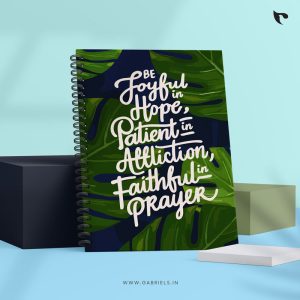 Be joyful in hope | Christian Notepad