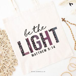 Be the light | Christian Tote Bag Zipper
