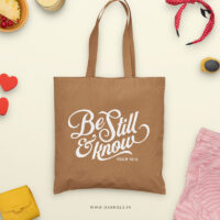 Be still and know | Christian Tote Bag Zipper