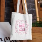 It is well with my soul | Christian Tote Bag Zipper
