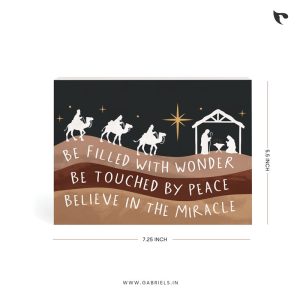 Be filled with wonder Be touched by peace | Christian Wood Block Decor