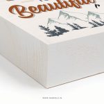 Life is beautiful | Christian Wood Block Decor