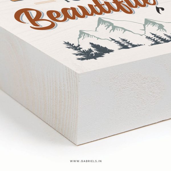 Life is beautiful | Christian Wood Block Decor