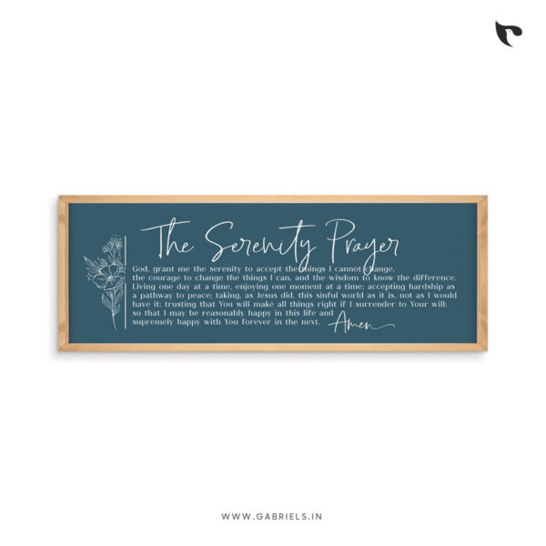 The Serenity Prayer | Bible Verse Frame | Christian Wall Decor