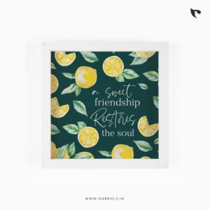 A sweet friendship restores the soul | Bible Verse Frame | Christian Wall Decor