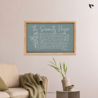 THE SERENITY PRAYER | Bible Verse Frame | Christian Wall Decor