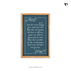 May the Lord bless you and keep you | Bible Verse Frame | Christian Wall Decor