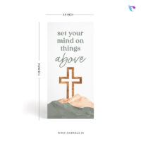 Set your mind on things above | Christian Wood Block Decor