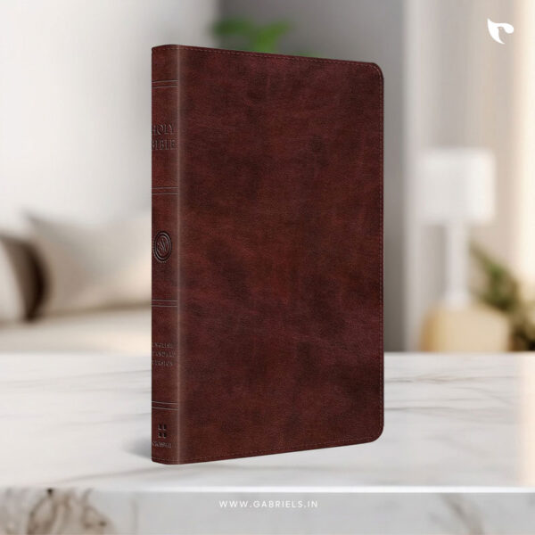 BBL27as ESV Large Print Thinline Bible Esv Thinline Bible Trutone Mahogany 1