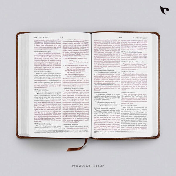 BBL30as ESV Thinline Bible English Standard Version Thinline Bible Royal Lion Trutone 3