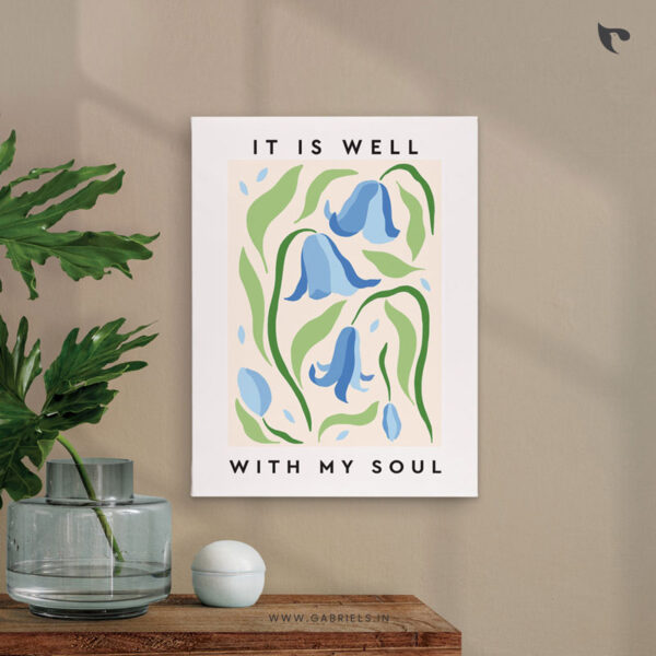 Bible Verse Canvas 1 it is well with my soul a