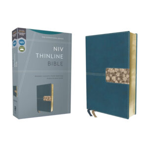 BBL51as Niv Thinline Bible Leathersoft Teal Red Letter Comfort Print b