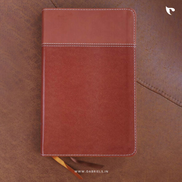 BBL53as NIV Thinline Bible Imitation Leather Tan Red Letter Edition New International Version Thinline Tan c