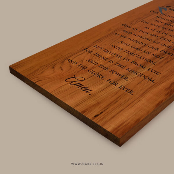 Custom wood decor 1 Lords Prayer d