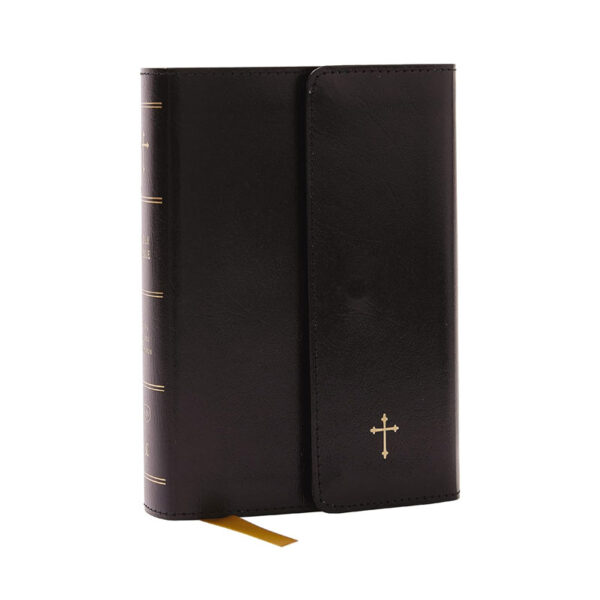 BBL56as KJV Holy Bible Compact with 43000 Cross References Black Leatherflex with flap Red Letter Comfort Print King James Version Holy Bible King James Version b