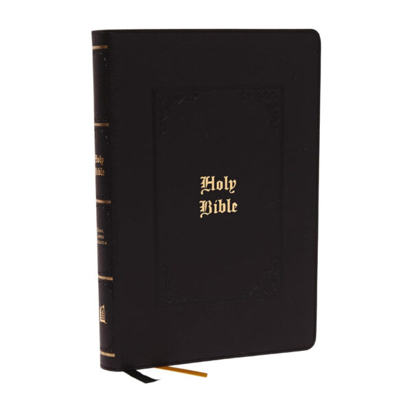 BBL58as KJV Holy Bible Large Print with 53000 Center Column Cross References Black Leathersoft Red Letter Comfort Print Thumb Indexed King James Version Holy Bible King James Version b