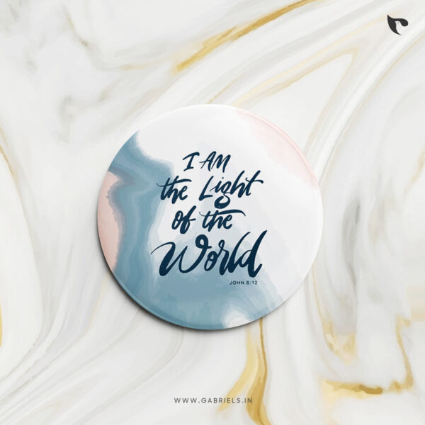 Christian Button Badges 9 i am the light of the world a