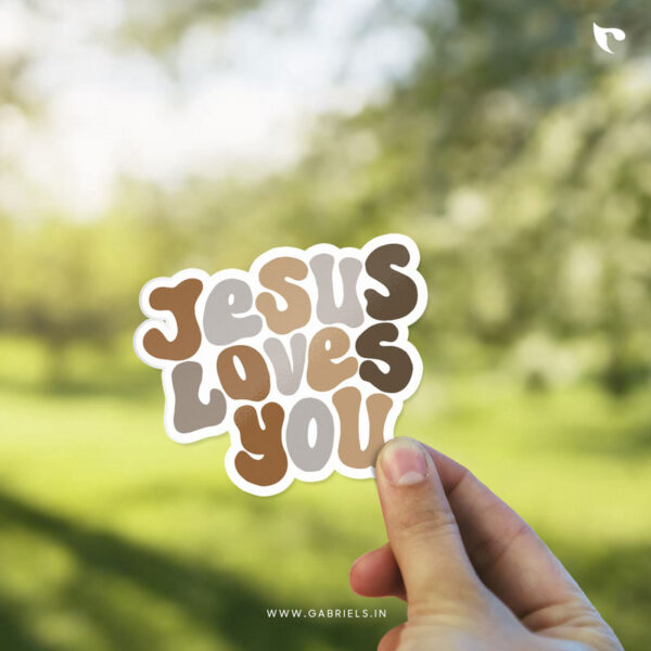 Christian sticker 10 jesus loves you a