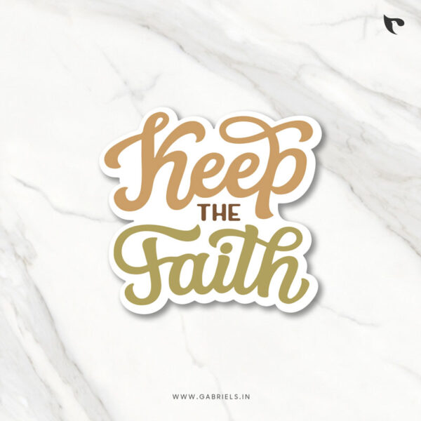 Christian sticker 13 keep the faith