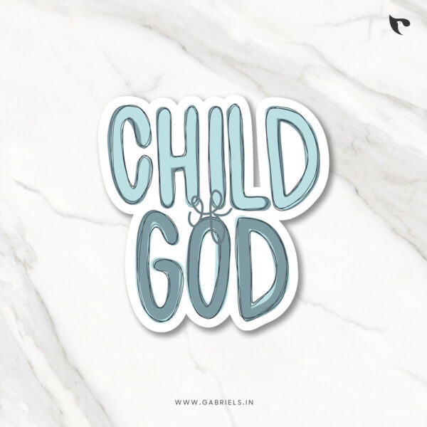 Christian sticker 8 child of god a