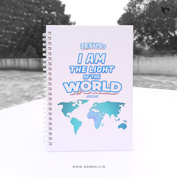 Christian Notepad 13 Jesus i am the light of the world a