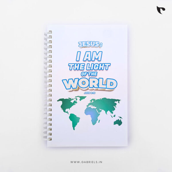 Christian Notepad 13 Jesus i am the light of the world b