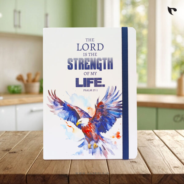 Christian Notepad 16 the Lord is the strenght of my life a