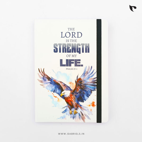 Christian Notepad 16 the Lord is the strenght of my life b