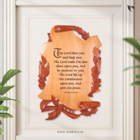 Custom wood decor 7 the lord bless you and keep you numbers 6 24 b