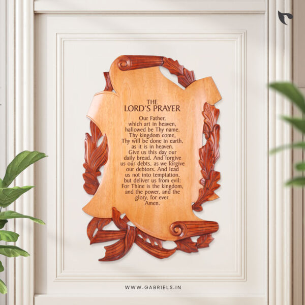 Custom wood decor 9 The Lords Prayer a