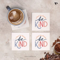 Christian coaster 22 when in doubt be kind c