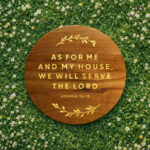 As for me Wooden Plaque | Joshua 24:15 Christian Wood Decor