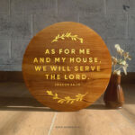 As for me Wooden Plaque | Joshua 24:15 Christian Wood Decor - Image 3