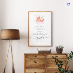 You are fearfully and wonderfully made (Psalm 139:14) | Bible Verse Frame | Christian Wall Decor