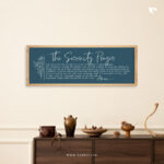 The Serenity Prayer | Bible Verse Frame | Christian Wall Decor (34x12 Inch)