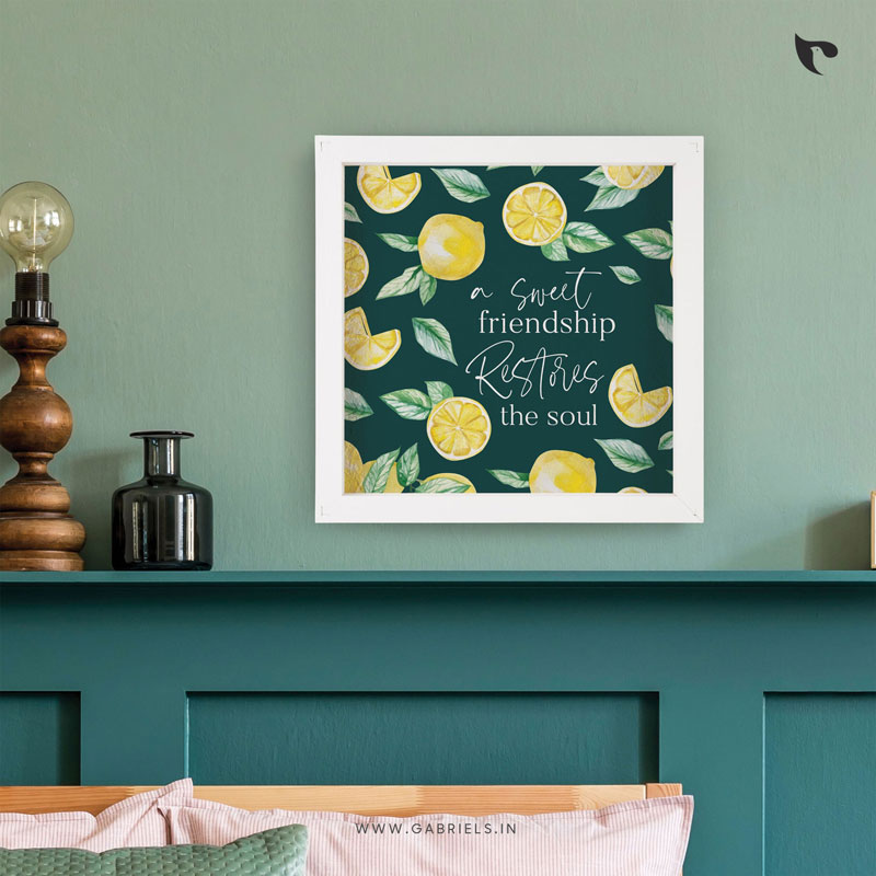 Bible-Verse-Frame-47_a-sweet-friendship-refreshes-the-soul_a.jpg A sweet friendship restores the soul | Bible Verse Frame | Christian Wall Decor (12x12 Inch) - Image 1