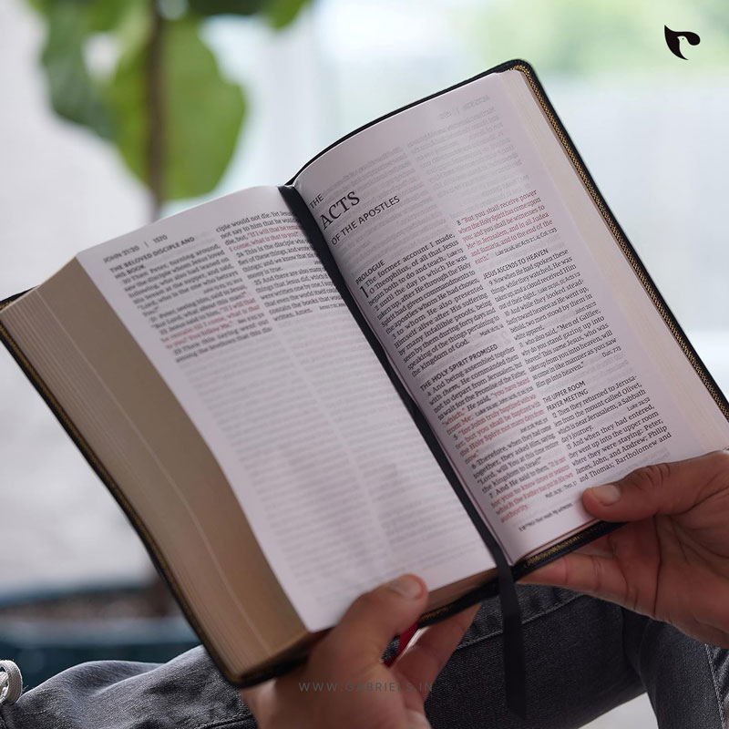 NKJV, End-of-Verse Reference Bible, Personal Size Large Print, Leathersoft, Pink, Red Letter, Comfort Print Holy Bible, New King James Version - Image 3
